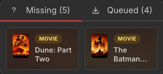 media-missing widget in a compact wide-and-short size